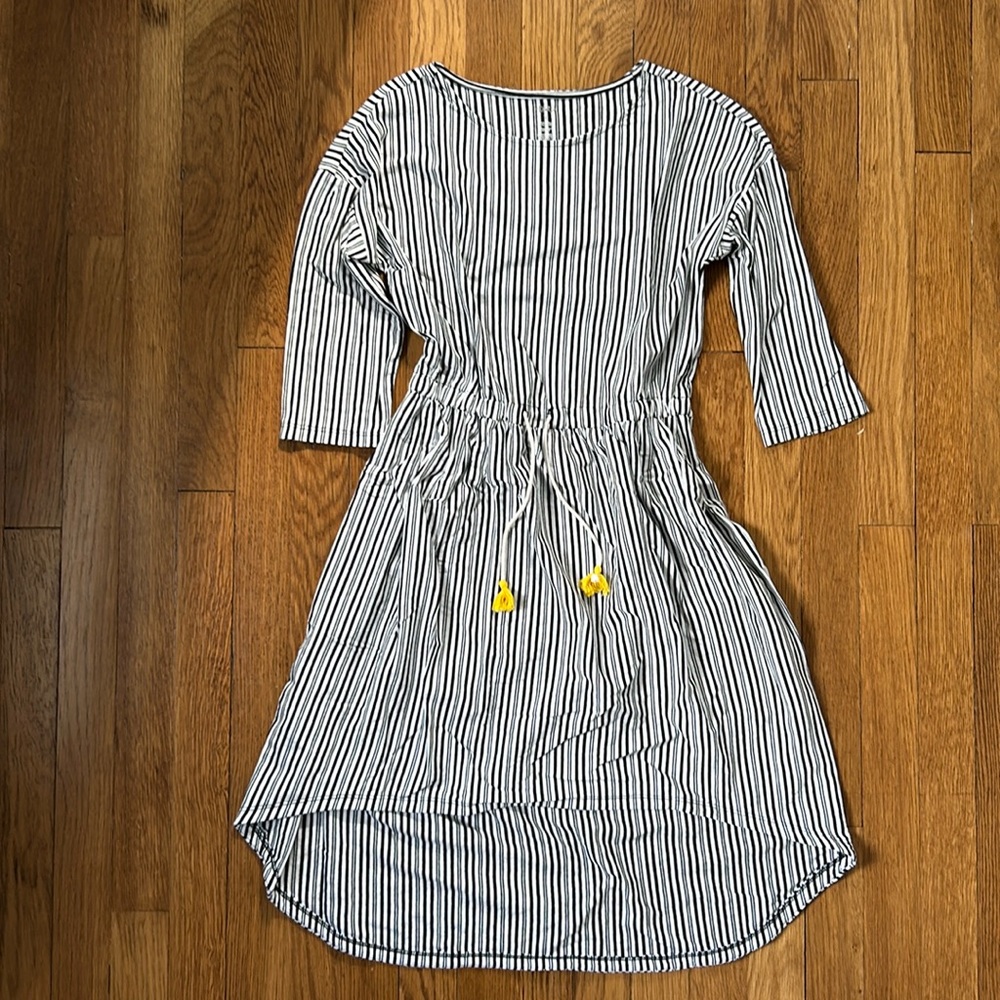 Tea Collection vertical striped dress girls.size 12